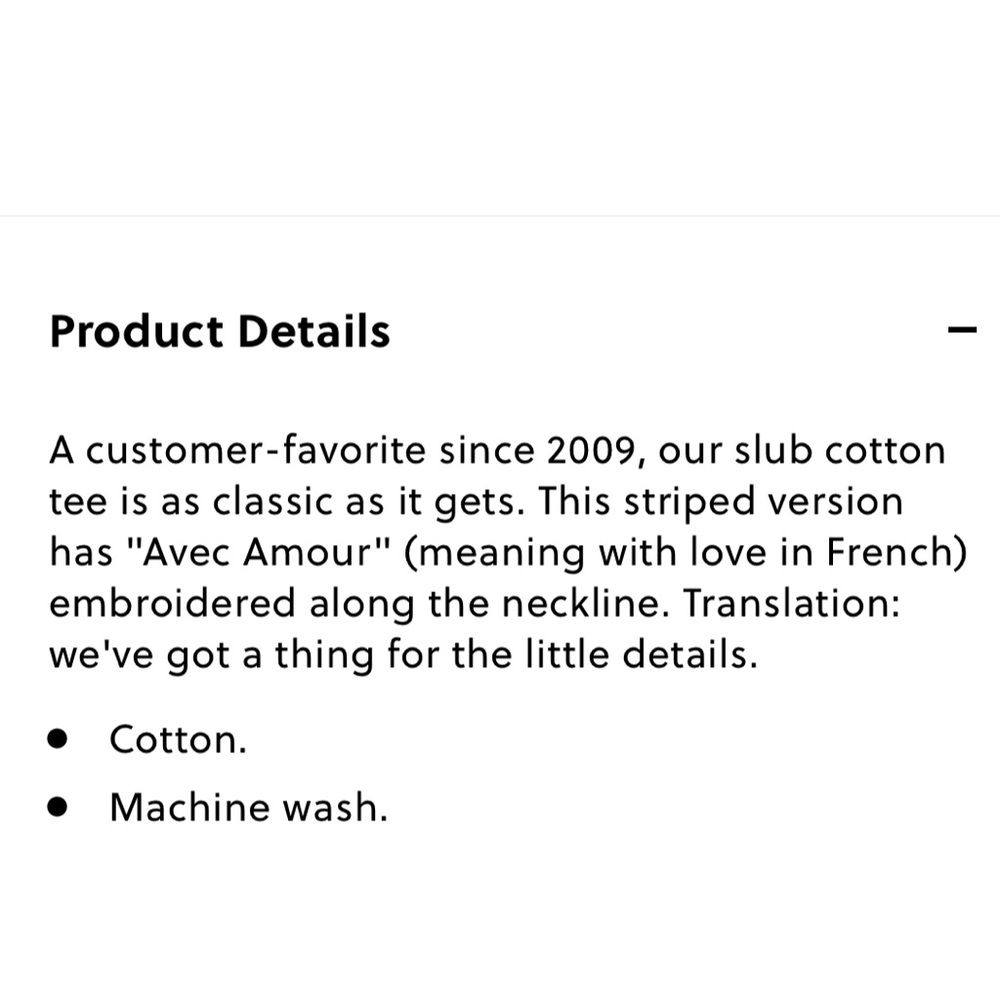 J. Crew Avec Amour Embroidered T-shirt In Stripe - Picture 6 of 6